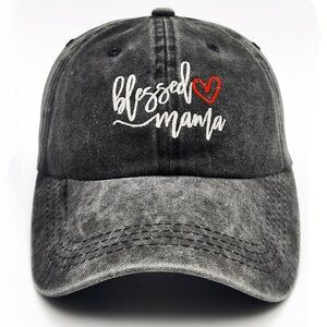 Blessed Mama womens Cap - Black